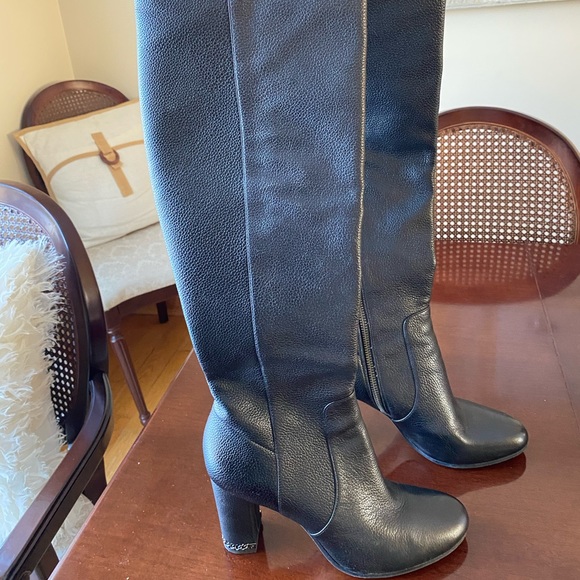 Michaels Kors Leather knee high heel boots - Picture 11 of 11